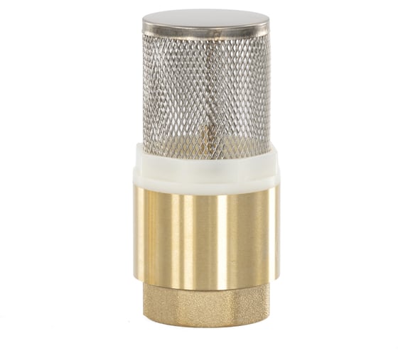 Фильтр донный латунный Petropump 1 c обратным клапаном PP910014