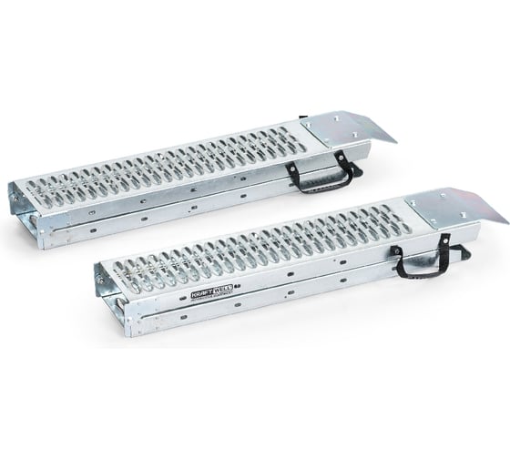 Рампы заездные стальные KraftWell 1950 мм, г/п 600 кг, комплект 2 шт. KRW-SFR2