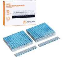 Груз балансировочный AIRLINE самоклеящийся, стальной, 12x5 г, 50 шт, короткий ATRK218