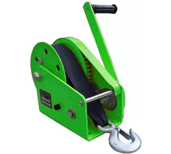 Лебедка барабанная с автоматическим тормозом EURO-LIFT ahw1800 г/п 800 кг, лента 10 м 00-00004832
