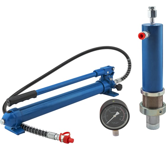 Цилиндр гидравлический для пресса гидравлического Forsage 20т в комплекте с насосом и манометром F-0100-3L(64147)