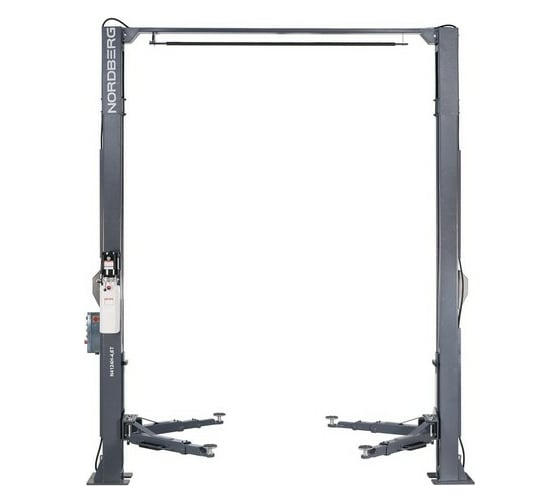 Подъемник NORDBERG 380V двухстоечный с верхней синхронизацией г/п 4,5т, с электростопорами N4124H-4,6T