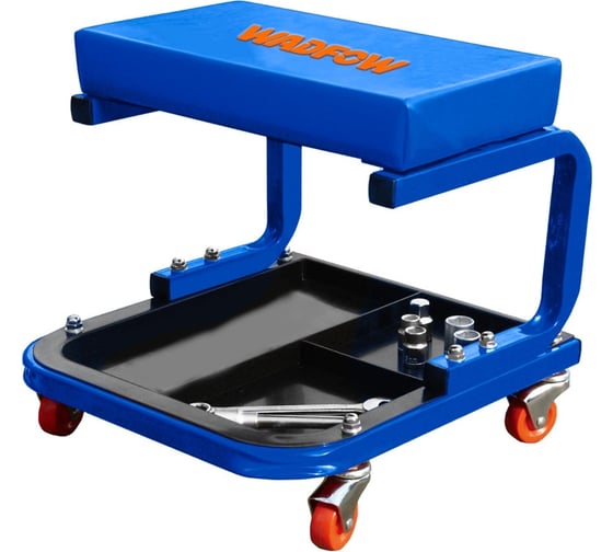 Рабочий табурет на колесах WADFOW 110 кг WNC1501