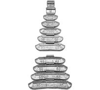 Грузы балансировочные набивные для стальных дисков AIRLINE набор 100шт (10,15,20,25,30,35,40,45,50,55,60г) ATRK219