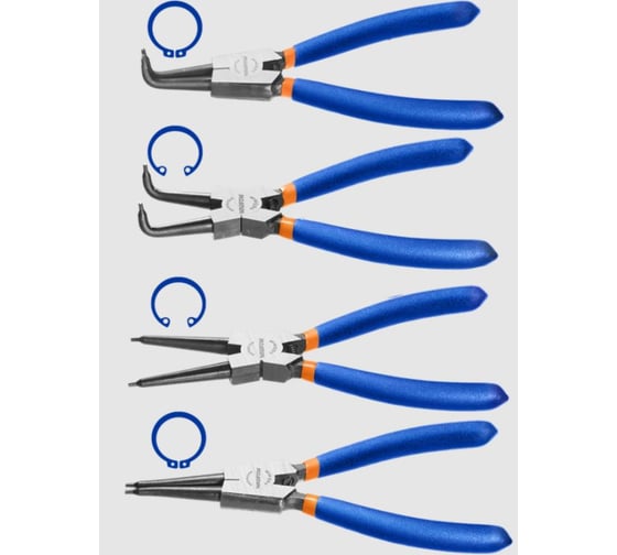 Набор съемников стопорных колец WADFOW 4 шт 5/20 WPS2604