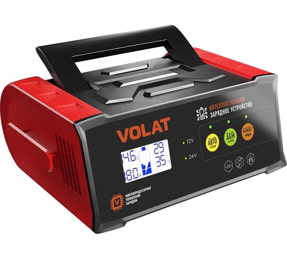 Зарядное устройство VOLAT 12/24V 25A AGM GEL WET Интелектуальное VT-BCMC1224-619N