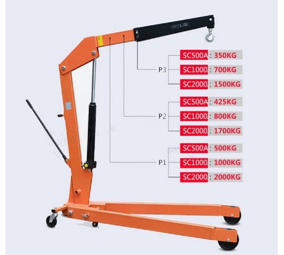 Гаражный складной кран NU-LIFT г\п 1,0 тн SC1000В