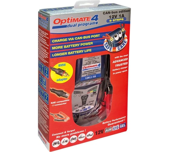 Зарядное устройство Optimate 4 Can-Bus edition 1x1A, 12 В TM350