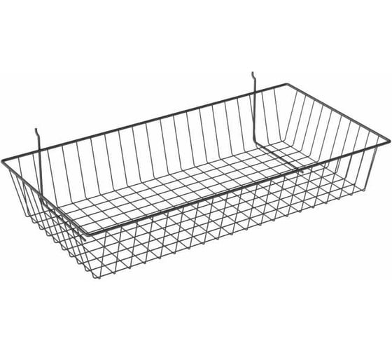 Корзина металлическая, 600х300, черная Абботт K199-bl