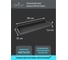 Полка металлическая 300х100 Абботт черный K385-bl 3