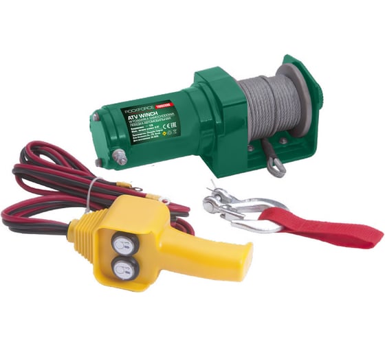 Лебедка автомобильная Rockforce 900 кг, 12 В RF-TRH92000(68094)