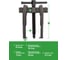 Съемник двухлапый Rockforce (диапазон захвата - 16.5-46мм) RF-666C075(68159) 3