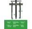 Съемник двухлапый Rockforce (диапазон захвата - 25-86мм) RF-666C150(68161) 3