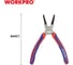 Клещи-съемник стопорных колец Workpro внутренние, изогнутые, PRO CR-V, 180 мм WP231153 3