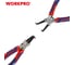 Клещи-съемник стопорных колец Workpro внутренние, изогнутые, PRO CR-V, 180 мм WP231153 4