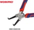 Клещи-съемник стопорных колец Workpro внутренние, изогнутые, PRO CR-V, 180 мм WP231153 5