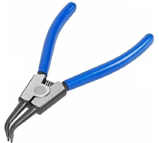 Клещи-съемник стопорных колец Workpro внешние, изогнутые, PRO CR-V, 180 мм WP231151