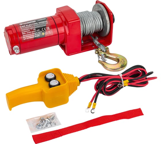 Лебедка автомобильная Forcekraft 900кг 12В FK-TRH92000(66811)