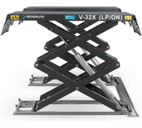 Автоподъемник ножничный Rossvik PRO V-32X (LP/ON) напольный г/п 3.2т, 380В RAL7040 цвет серый 1