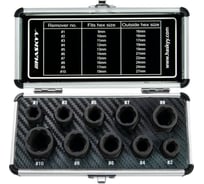 Набор экстракторов для поврежденных гаек HASKYY 10 предметов MAD10-17