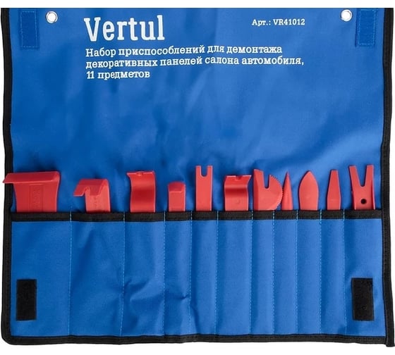 Набор съемников для демонтажа облицовочных панелей VERTUL, 11 пр. VR41012