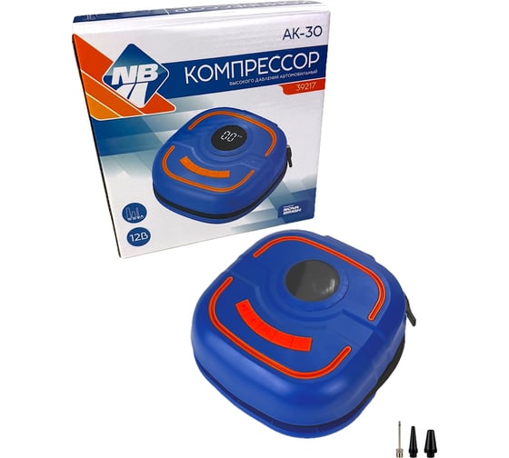 Компрессор АК-30 Nova Bright, 150 PSI, 12В, с цифровым манометром, 39217