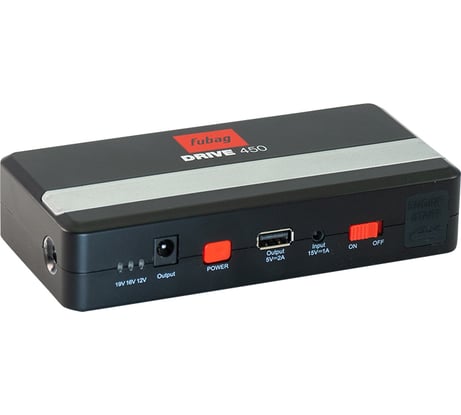 Пусковое устройство FUBAG DRIVE 450, ток запуска 450А, емкость аккумулятора 12000 мАч 41198