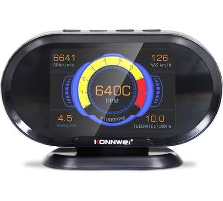 Автосканер Вымпел Konnwei KW206, цветной экран, на приборную панель, рус. язык, все протоколы 3134