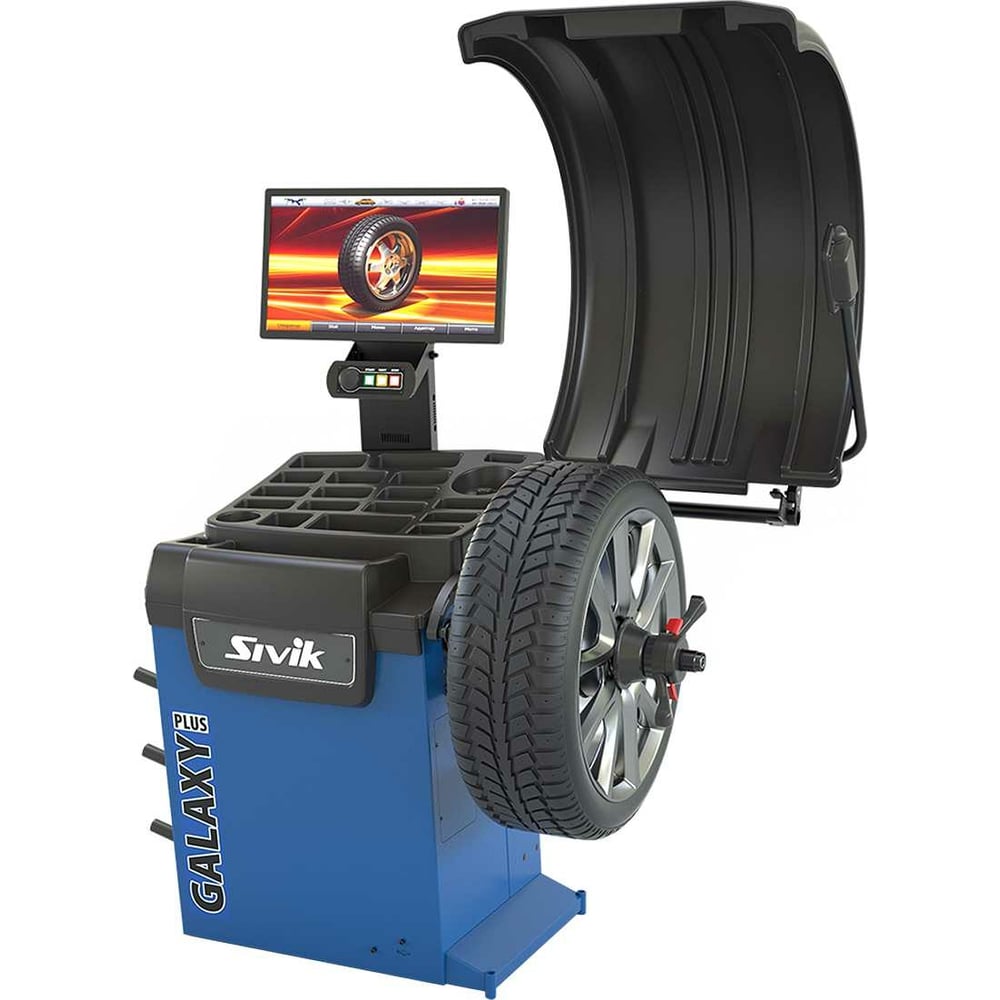Станок для балансировки колес Sivik АТС новый, синий RAL5017 ...