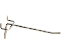 Одинарный крючок на перфорацию ООО ТД Ижпромсервис длина 200 мм, диаметр 6 мм, шаг 50 мм, 20 шт. НФ-00002441