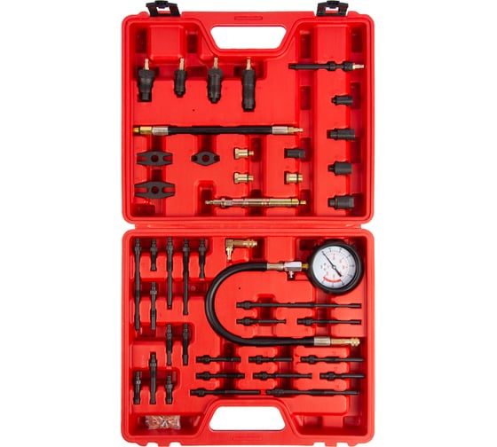 Компрессометр в наборе для дизельных и бензиновых ДВС WIEDERKRAFT WDK-214306D