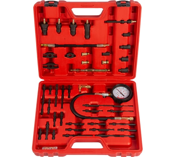 Компрессометр в наборе для дизельных и бензиновых ДВС WIEDERKRAFT WDK-214306D