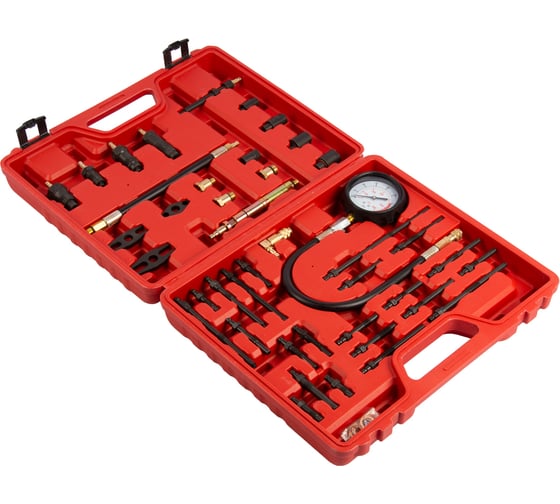Компрессометр в наборе для дизельных и бензиновых ДВС WIEDERKRAFT WDK-214306D