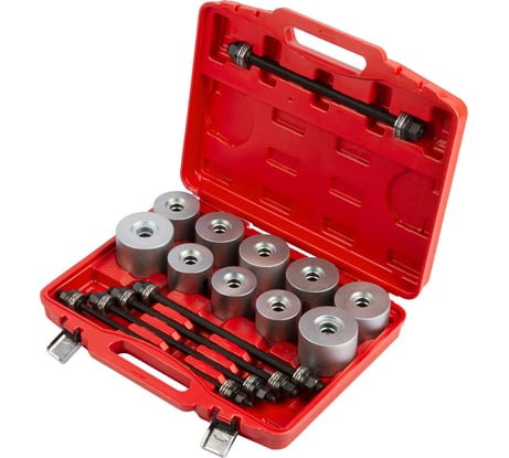 Съемник сайлентблоков WIEDERKRAFT набор оправок, 24 предмета WDK-214920