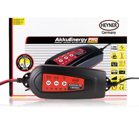 Мобильное зарядное устройство Heyner AkkuEnergy PRO для АКБ 1-80 Aч, 12 В 927080