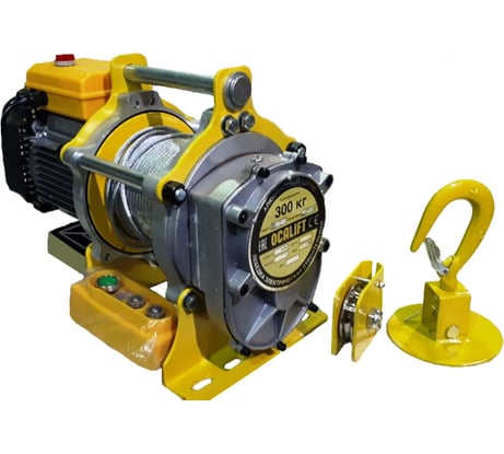 Лебедка строительная OCALIFT TSA Lite 300/600 кг 60 м 1,5кВт 380в электрическая канатная TSA30060m380vl