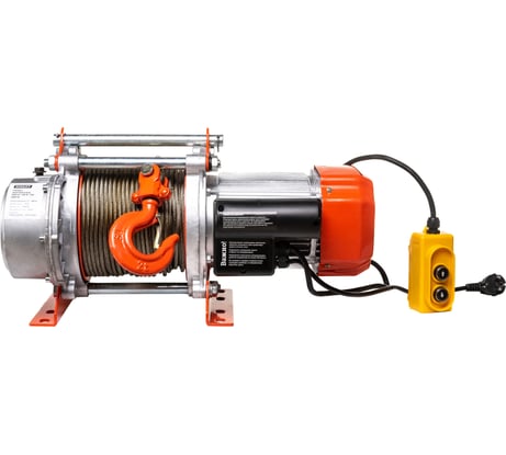Электрическая лебедка Gigant 500/1000 кг, 220 В, 70/35 м, Диаметр троса 6мм, GEW-01