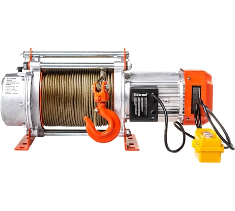 Электрическая лебедка Gigant 500/1000 кг, 380 В, 100/50м, Диаметр троса 6мм, GEW-03