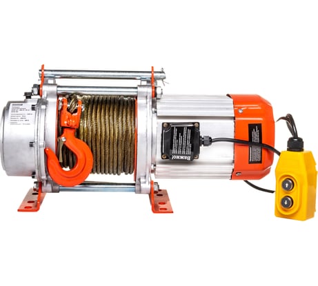 Электрическая лебедка Gigant 1000/2000 кг, 380 В, 30/15 м, Диаметр троса 6мм, GEW-05