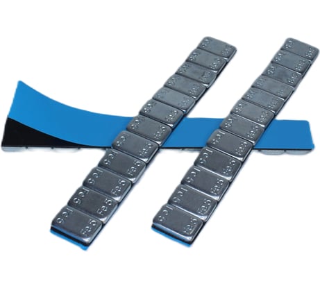 Грузики балансировочные R2R адгезивные 12×5 гр стальные. 100 шт/упак. FE-070