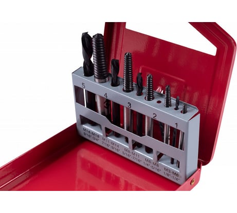 Набор экстракторов и сверл KING TONY 3-18 мм, 10 предметов 11310SQ