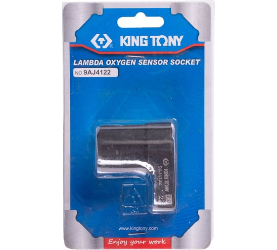 Головка для кислородных датчиков KING TONY  1/2", 22 мм, разрезная 9AJ4122