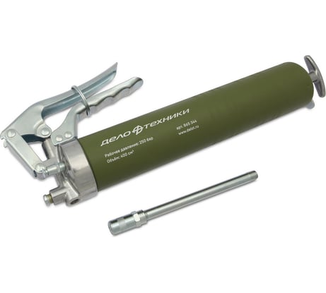 Шприц для смазки Дело Техники плунжерный пистолетного типа 400см3 865344