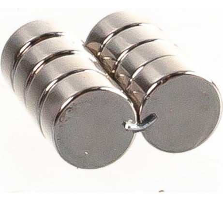 Неодимовый магнит Forceberg диск 10x5 мм, 10 шт. 9-1212240-010