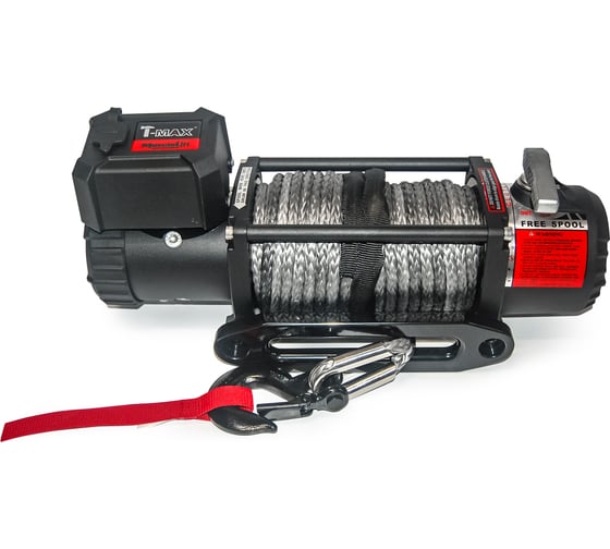 Автомобильная лебедка T-Max Musclelift 9500 12В с синтетическим тросом W2007
