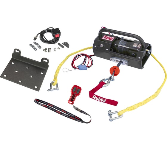 Переносная лебедка РИФ 2500ASR c малой площадкой и проводами EWP2500ASR-KIT 1