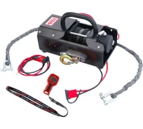 Переносная лебедка РИФ 4500USR c малой площадкой, синтетический трос EWX4500USR-KIT2