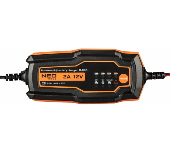 Автоматическое зарядное устройство NEO Tools 2А / 35Вт, 4-60Ач 11-890