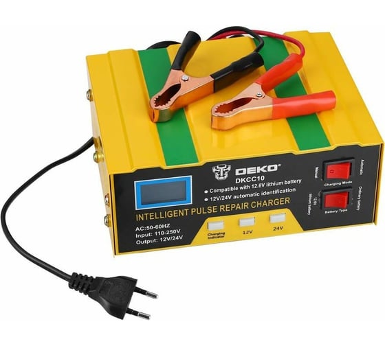 Зарядное устройство DEKO DKCC10, 12/24В, 10А 051-8053