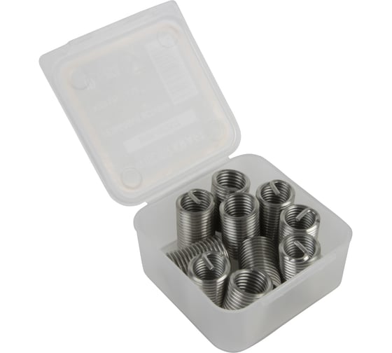 Резьбовые вставки WIEDERKRAFT M12x1,75, 2,5d, 10 предметов WDK-IN12172